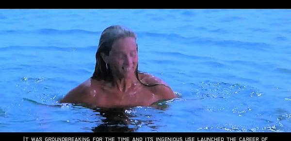  Jaws Sexy Nude Blonde Skinny Dipping Girl GIF